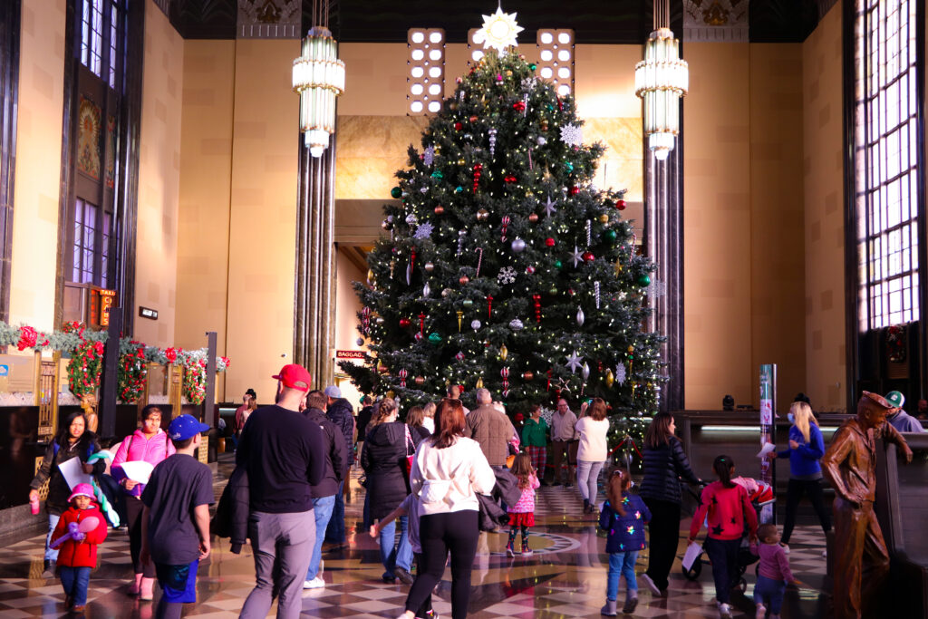 Holiday Lights Festival - Durham Museum tree
